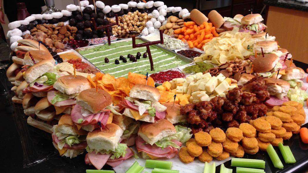 Superbowl Main Dishes
 Build your own food football stadium LA Times