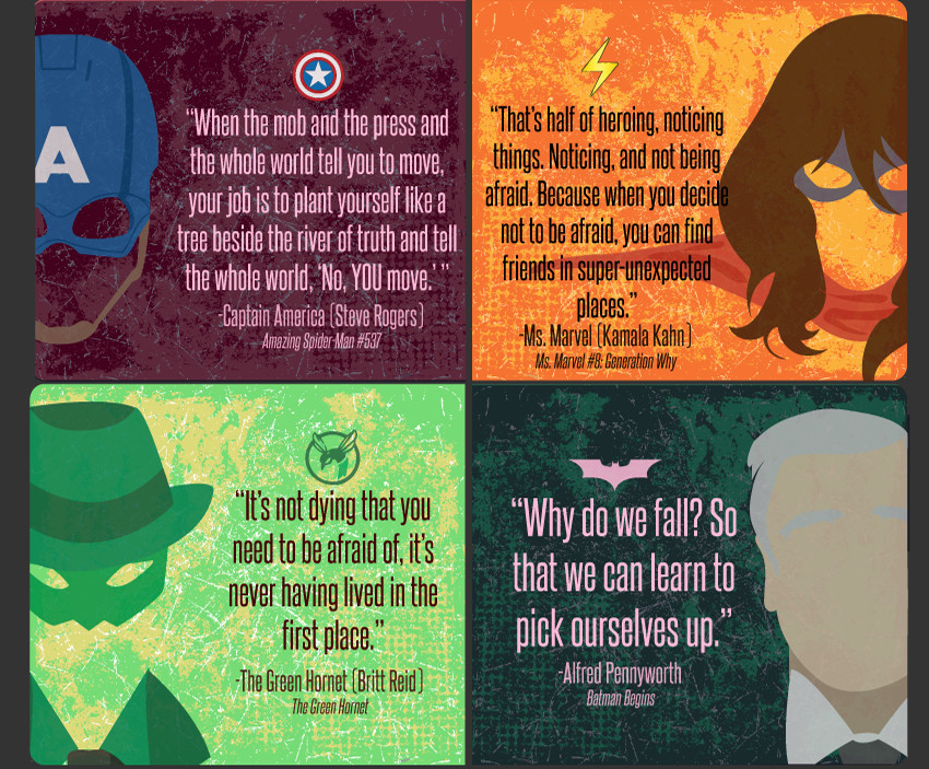 Superhero Quotes Inspirational
 Inspirational Quotes From Superheros and ic Books