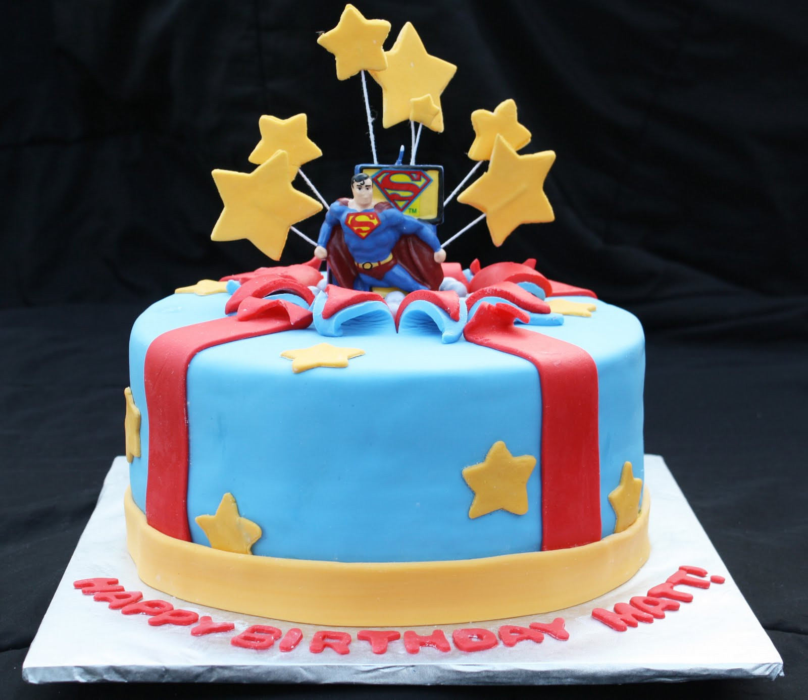 Superman Birthday Cakes
 Superman Bursting Out of the Birthday Cake Rose Bakes
