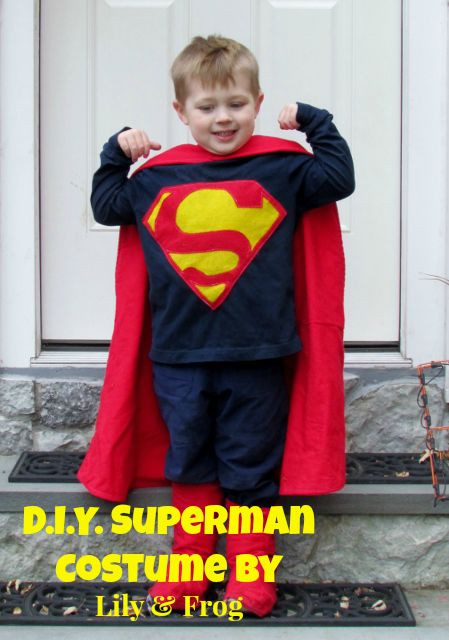 Superman Costume DIY
 Super Hero Birthday Party