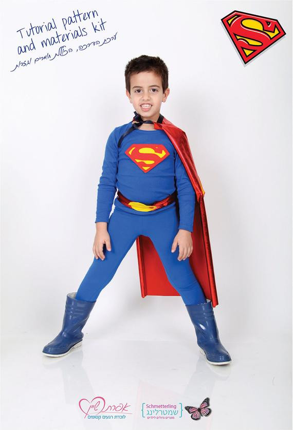 Superman Costume DIY
 Items similar to Kids SUPERMAN costume DIY costume kit