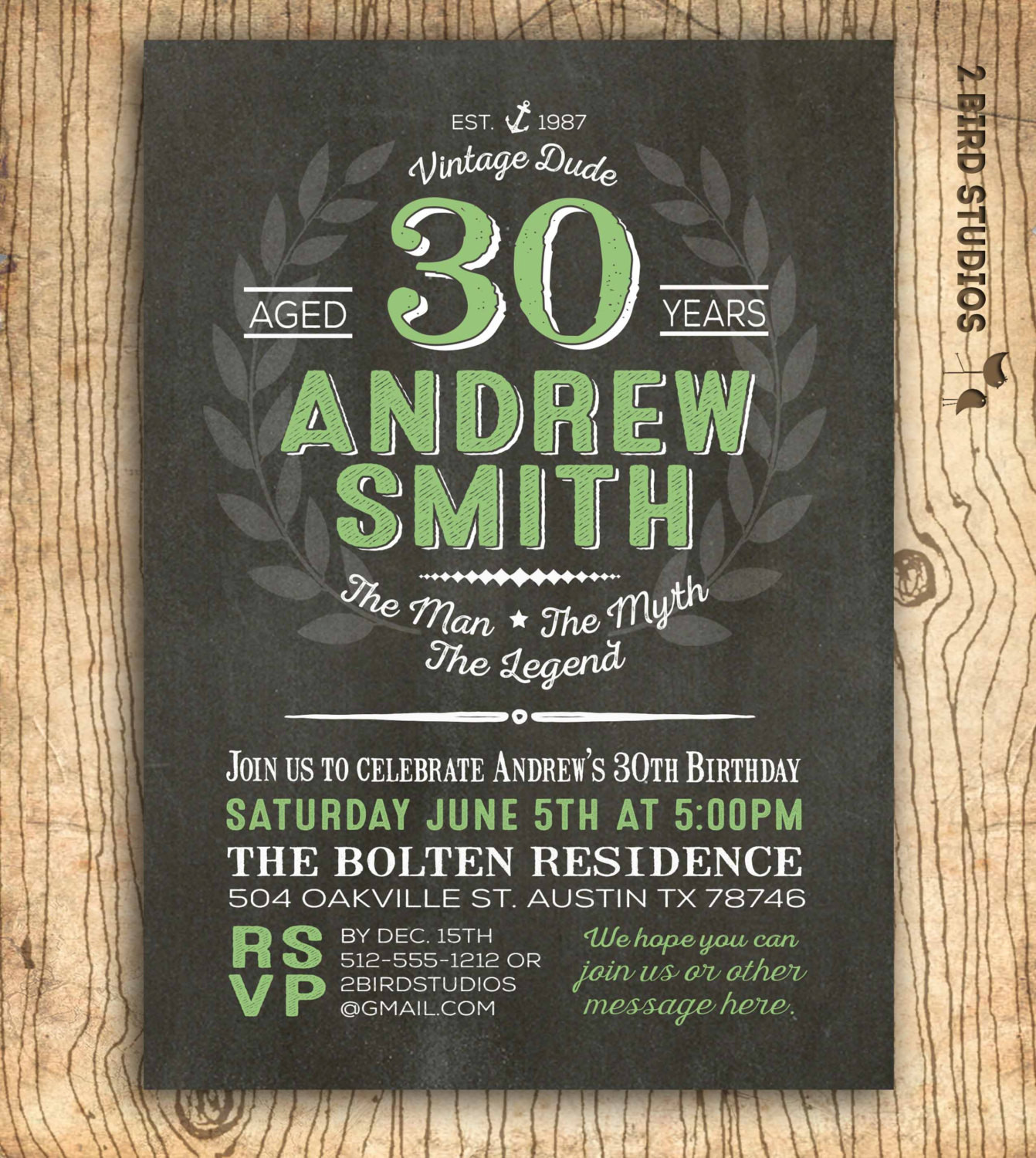 Surprise 30th Birthday Party Invitations
 30th birthday invitation for men Surprise 30th birthday