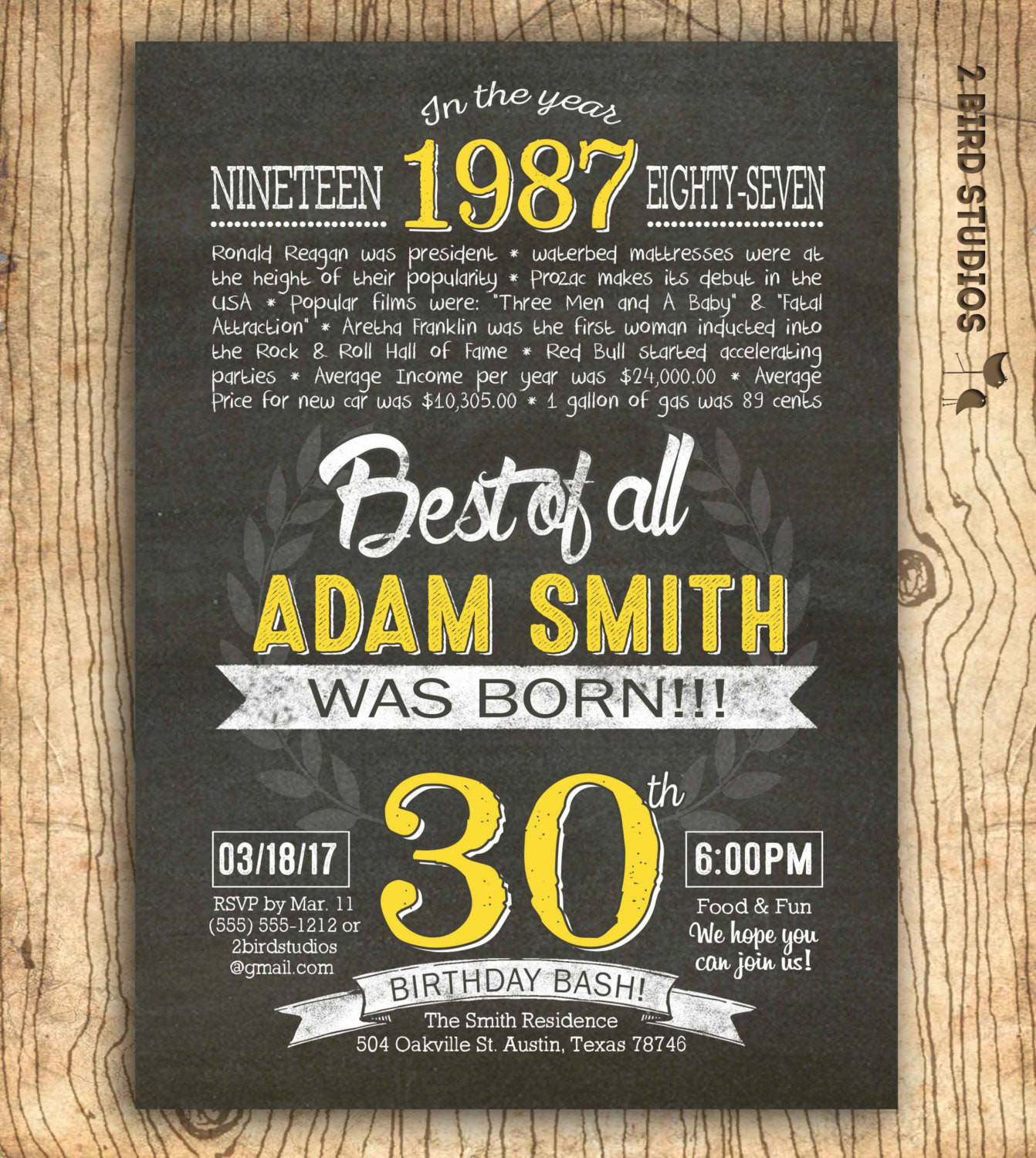 Surprise 30th Birthday Party Invitations
 30th birthday invitation Surprise 30th birthday invite DIY