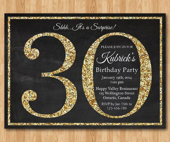 Surprise 30th Birthday Party Invitations
 Surprise 30th Birthday Party Invitations