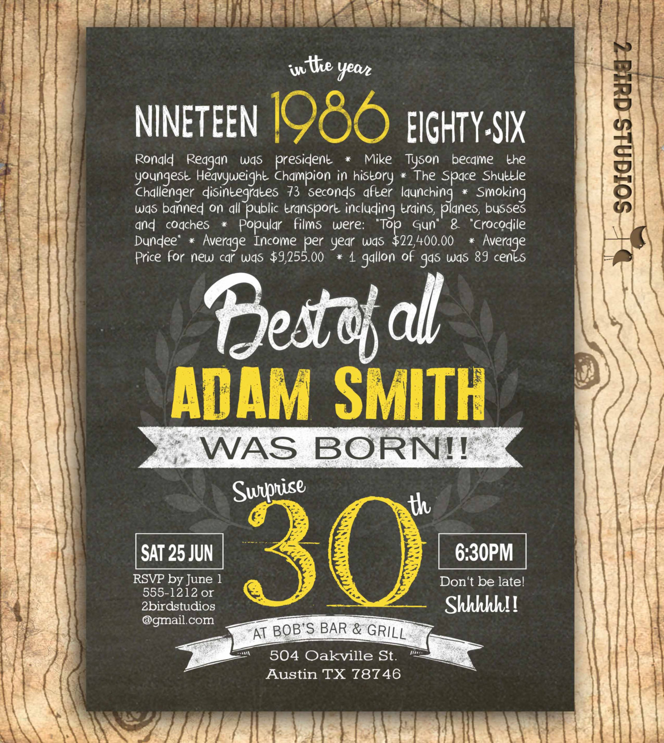 Surprise 30th Birthday Party Invitations
 30th birthday invitation Surprise 30th birthday by