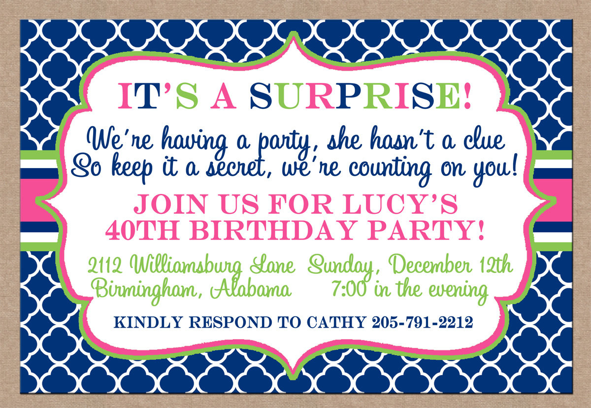 Surprise Birthday Invitation Templates
 FREE Surprise Birthday Party Invitations Templates