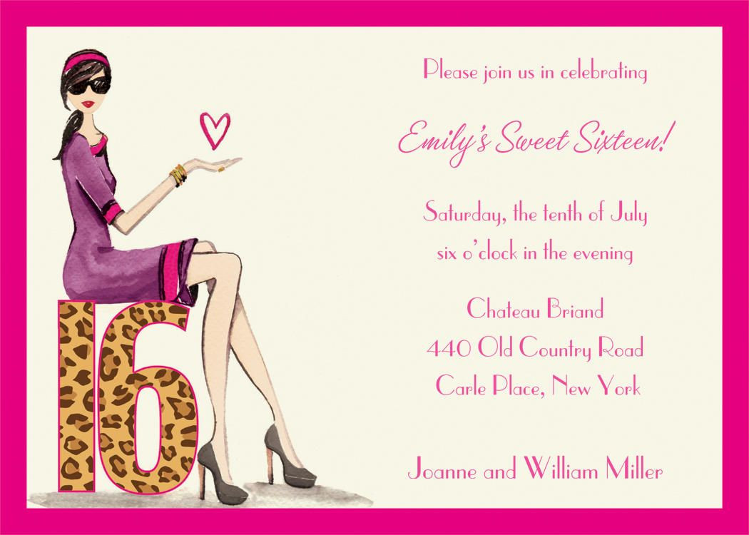 Sweet 16 Birthday Invitations Free Printable
 Download FREE Template Sweet 16 Birthday Invitations