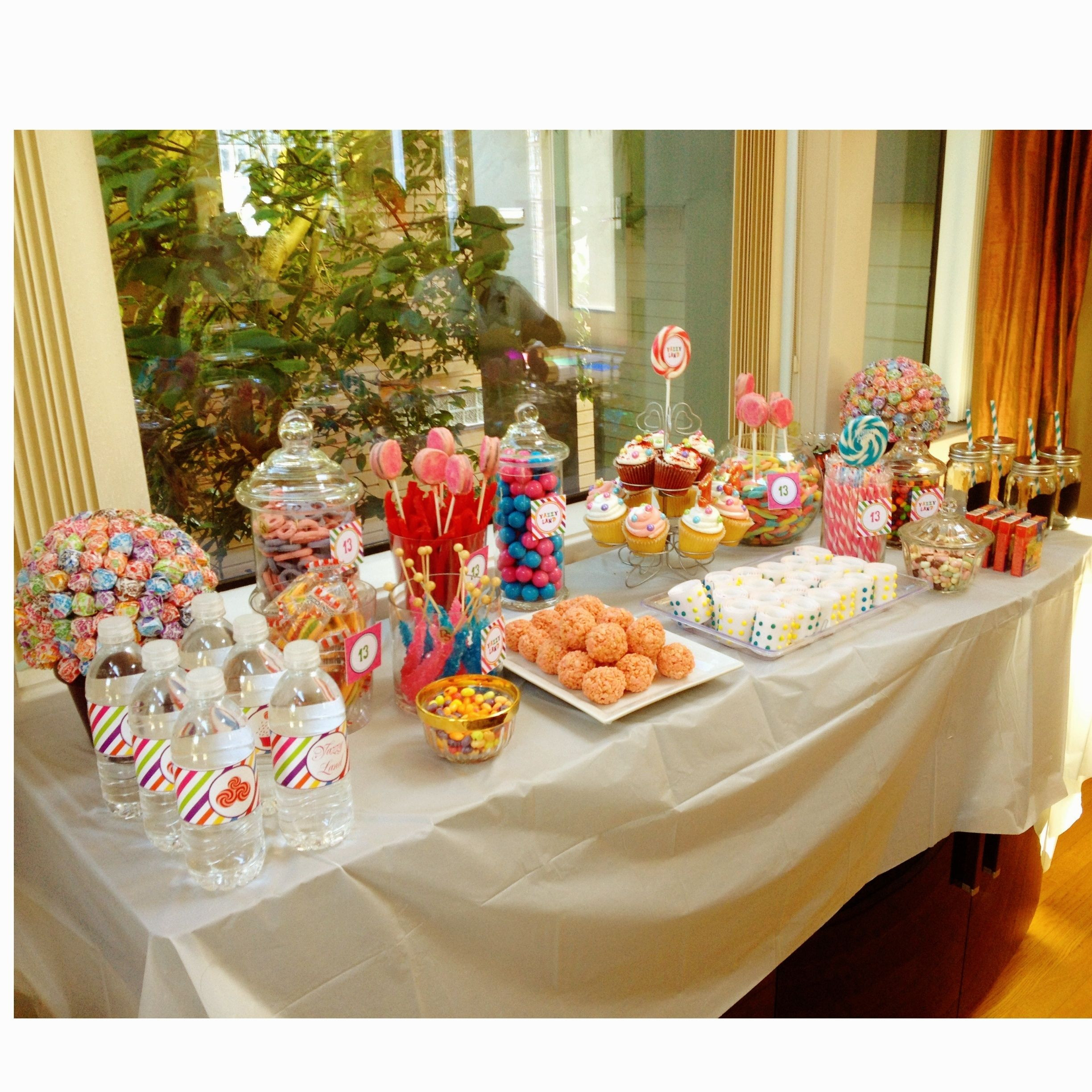 Sweet 16 Party Food Ideas
 Candy Buffet ideas for Desiree s Sweet Sixteen use