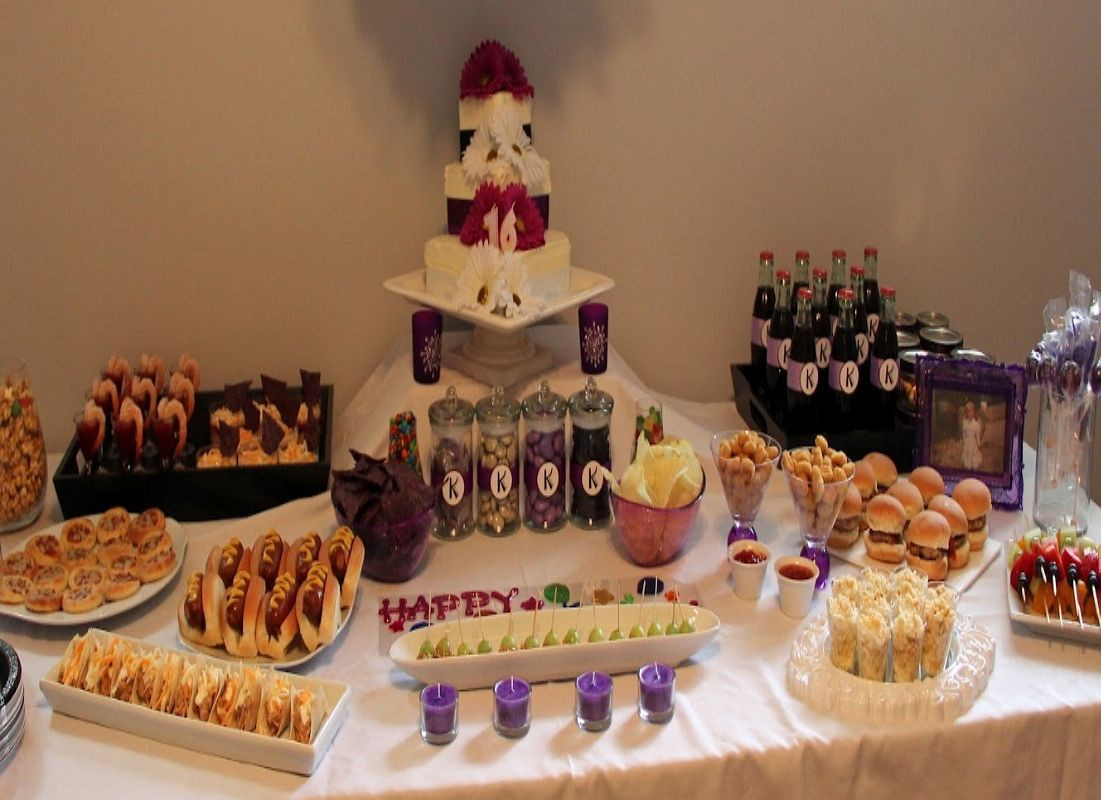 Sweet 16 Party Food Ideas
 Sweet 16 Party Ideas