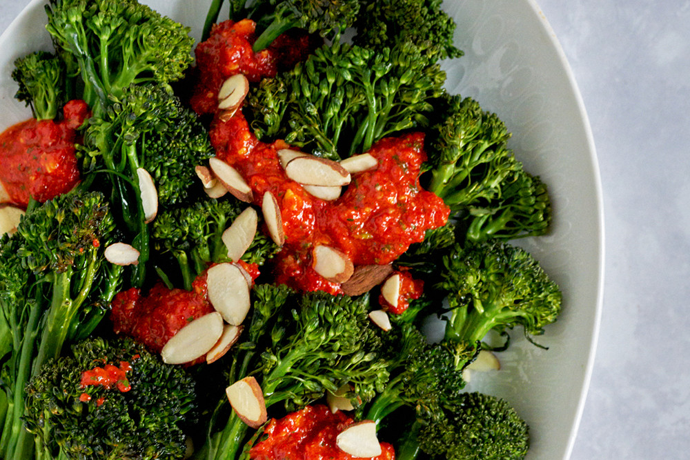 Sweet Baby Broccoli Recipes
 Roasted Sweet Baby Broccoli with Piquillo Pepper Romesco