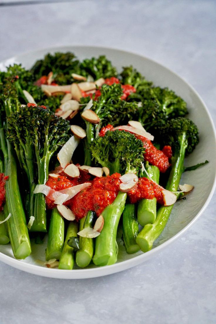 Sweet Baby Broccoli Recipes
 Roasted Sweet Baby Broccoli with Piquillo Pepper Romesco