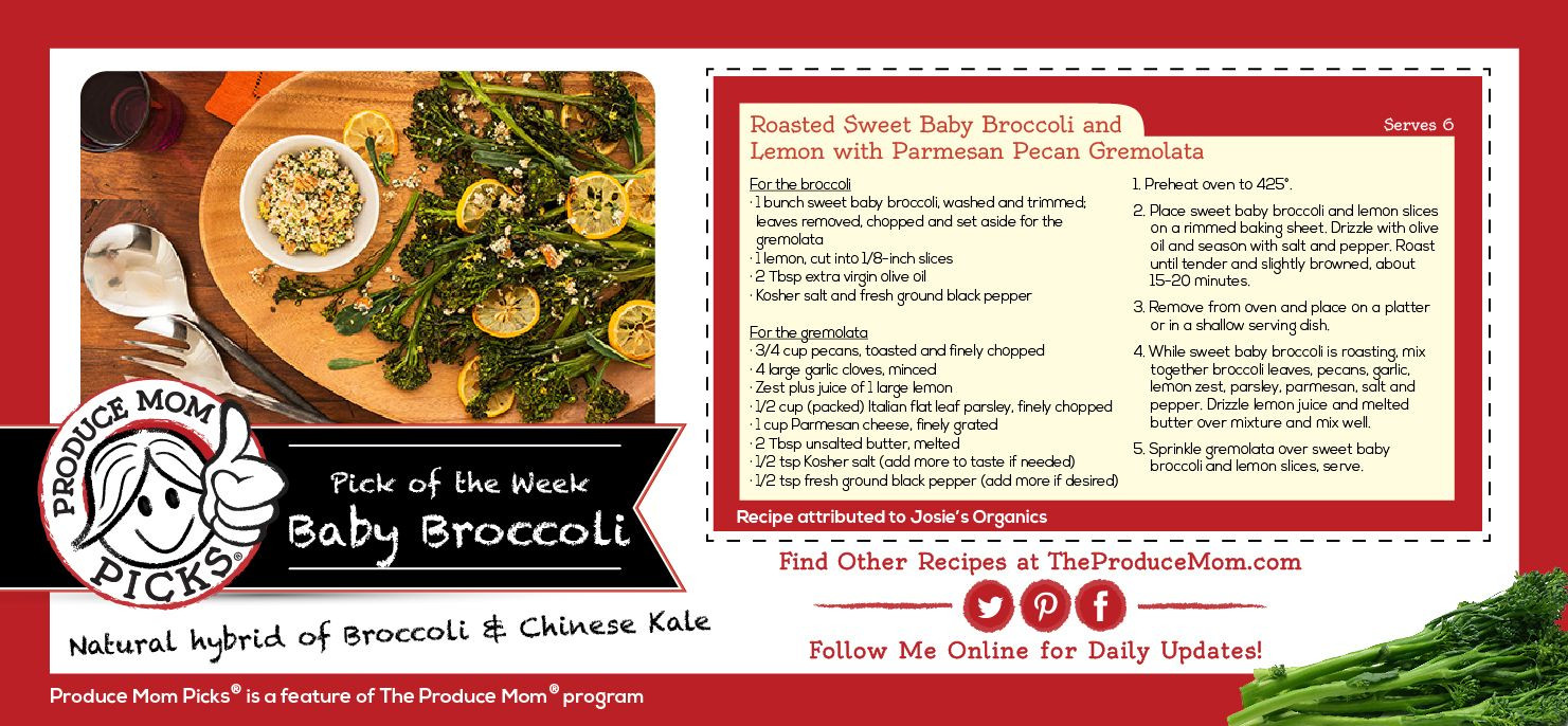 Sweet Baby Broccoli Recipes
 Roasted Broccoli Recipe