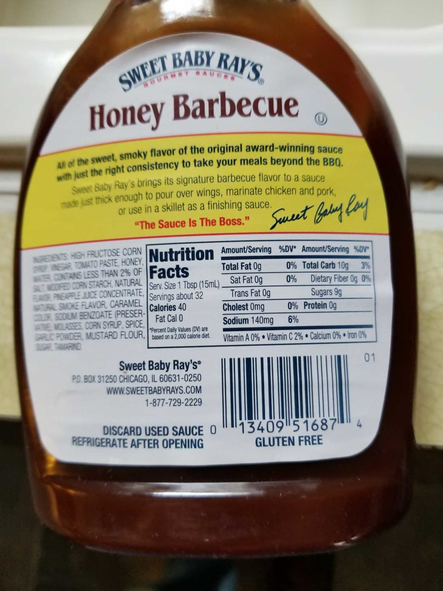 Sweet Baby Ray Bbq Sauce Ingredients
 Honey barbecue wing sauce Sweet baby ray s
