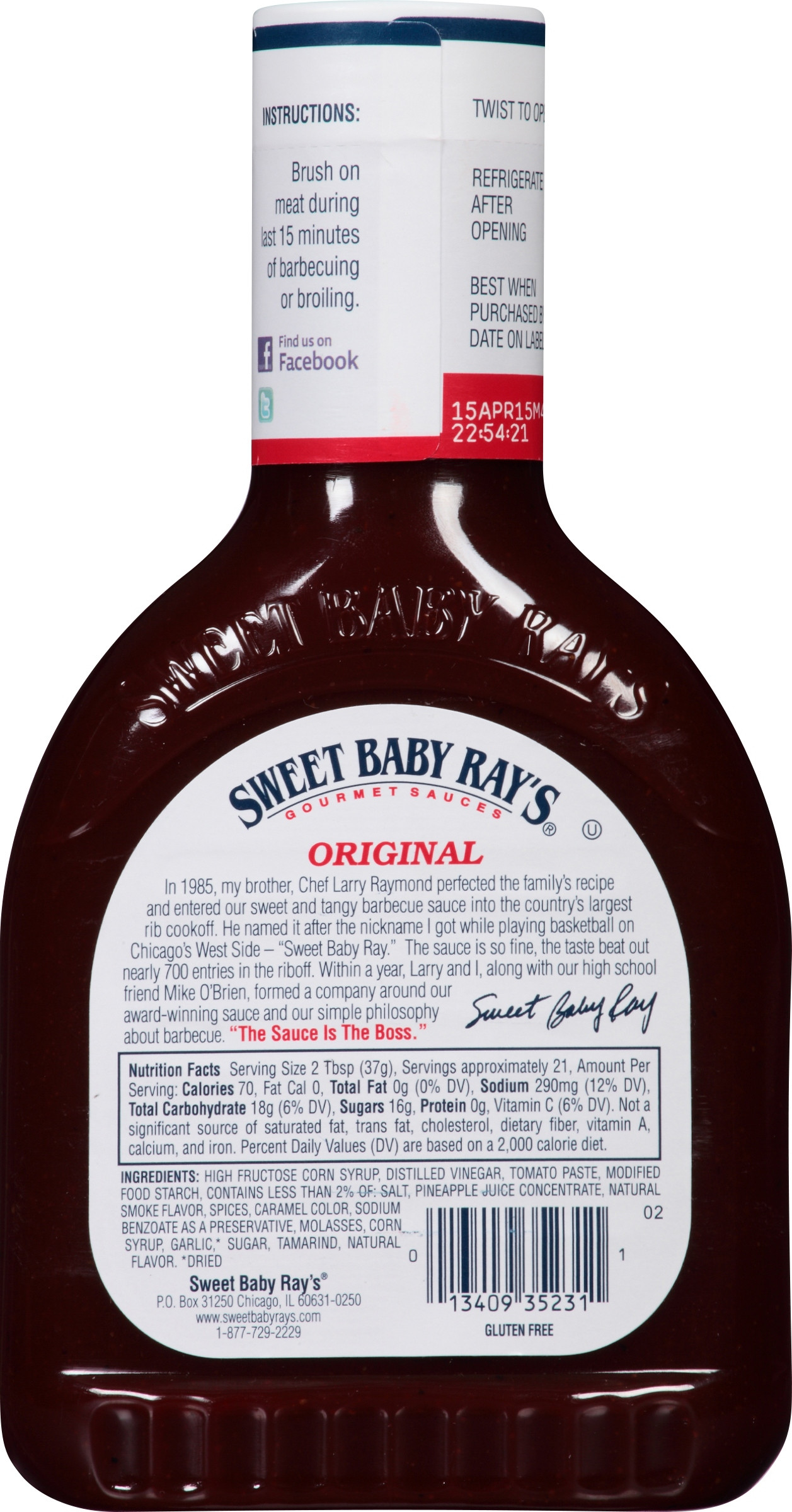Sweet Baby Ray Bbq Sauce Ingredients
 Sweet Baby Ray’S Nutrition – Besto Blog