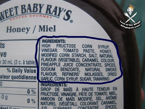 Sweet Baby Ray Bbq Sauce Ingredients
 LORD of the WINGS or how I learned to stop worrying and
