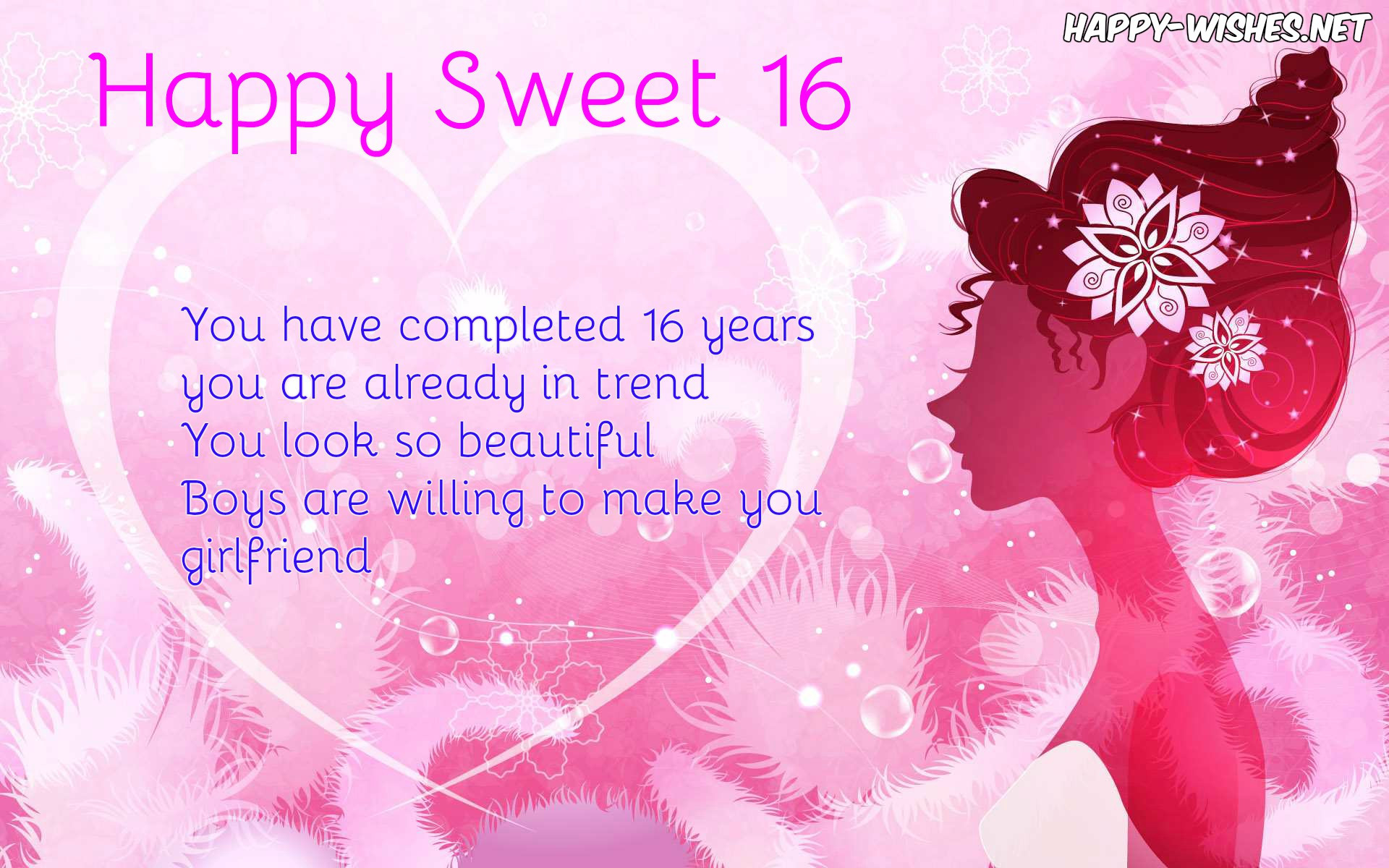 Sweet Happy Birthday Quotes
 Happy Sweet 16 Quotes