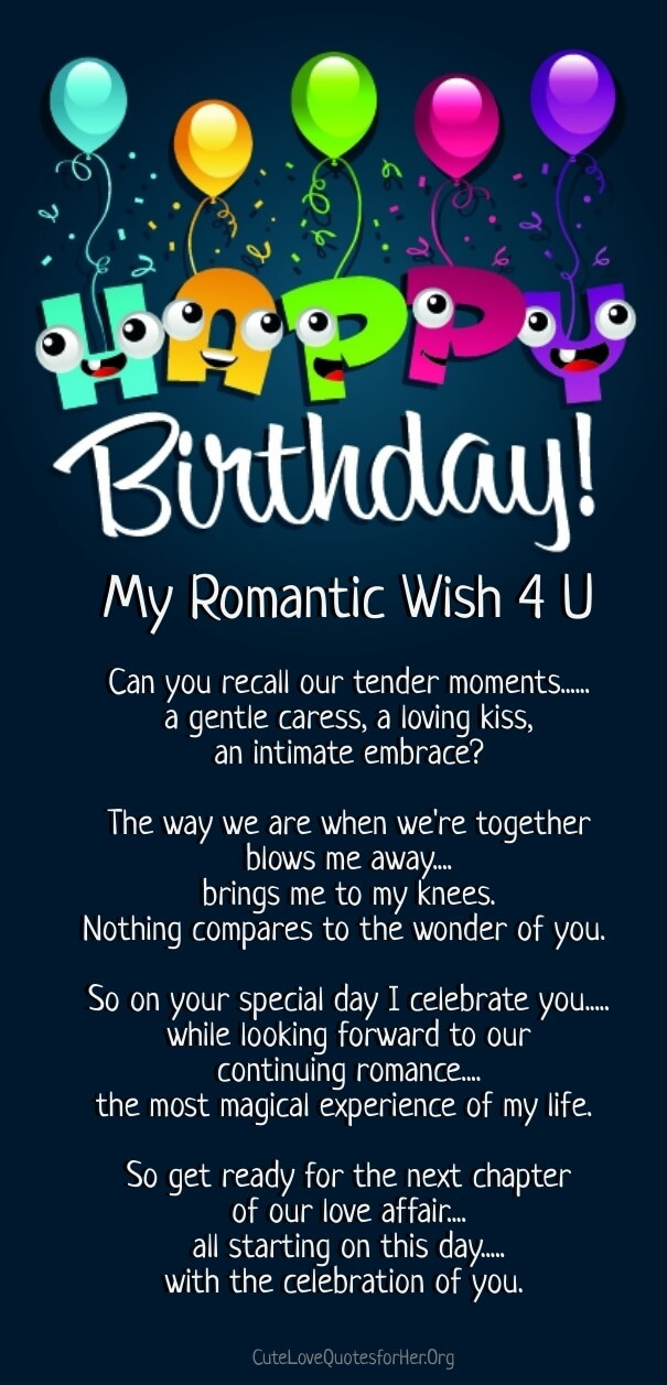 Sweet Happy Birthday Quotes
 12 Happy Birthday Love Poems for Her & Him with