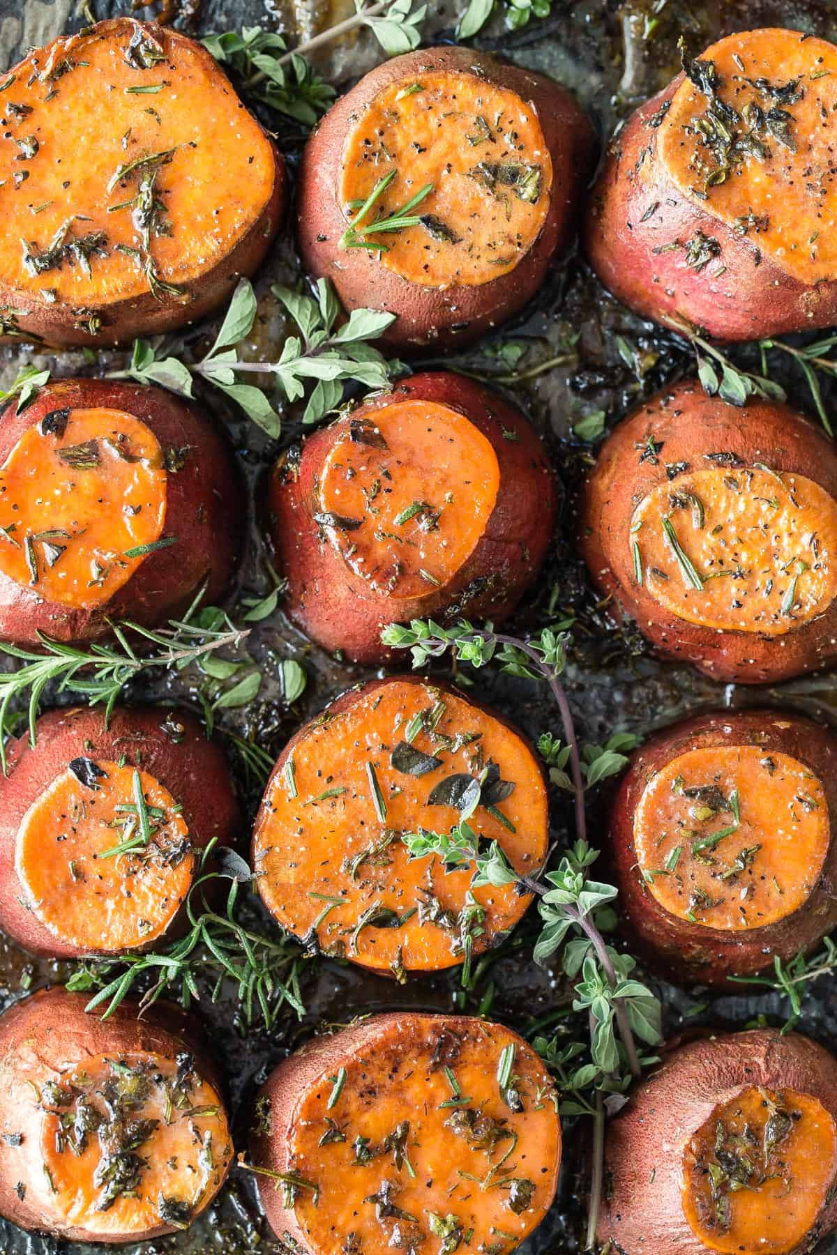 Sweet Potatoes Thanksgiving Recipe
 Sweet Potatoes with Herbs and Caramelized Butter