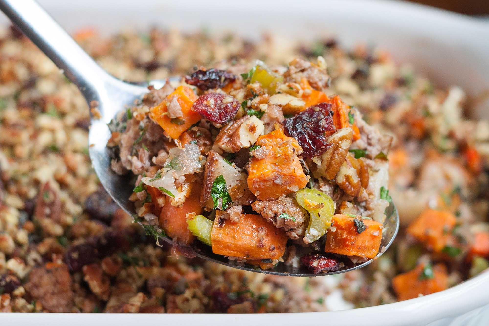 Sweet Potatoes Thanksgiving Recipe
 Sweet Potato & Pork Thanksgiving Stuffing Paleo Gluten