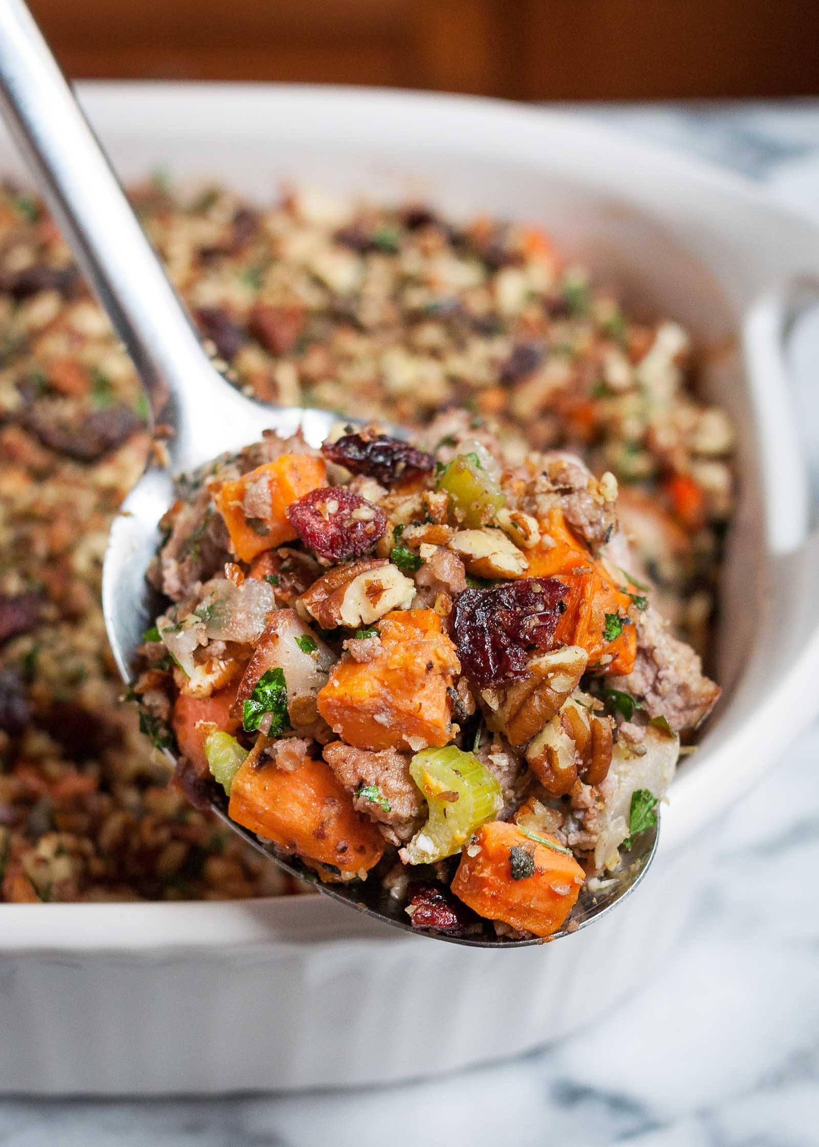 Sweet Potatoes Thanksgiving Recipe
 Sweet Potato & Pork Thanksgiving Stuffing Paleo Gluten