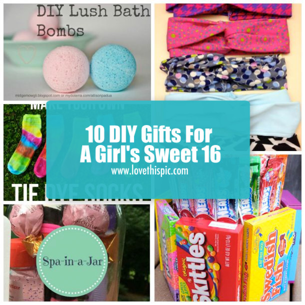Sweet Sixteen Gift Ideas For Girls
 10 DIY Gifts For A Girl s Sweet 16