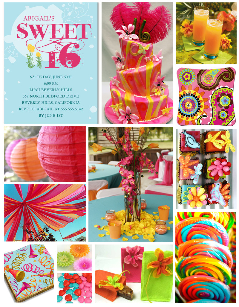 Sweet Sixteen Party Ideas For Summer
 sweet 16 party themes