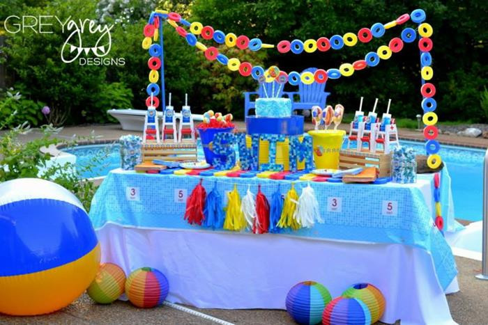 Swim Pool Party Ideas
 Kara s Party Ideas Summer Pool Party Ideas Planning Cake