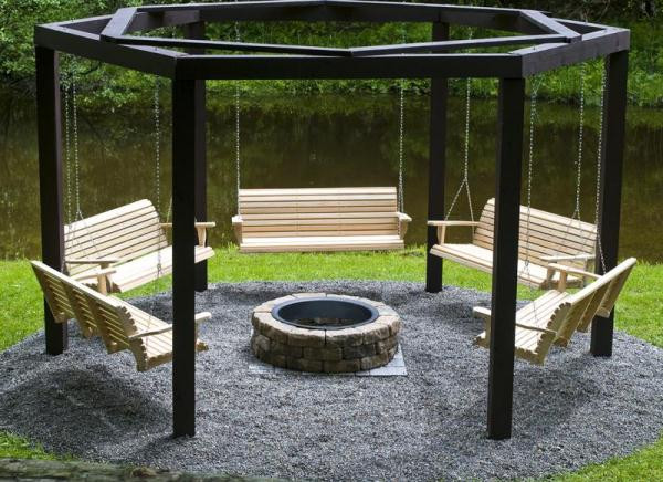 Swing Set Fire Pit
 I Want to Make e of These Multi Swing Fire Pit