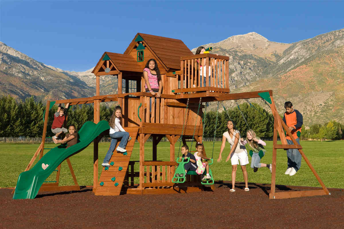 Swing Set For Older Kids
 Wooden Swing & Slide Sets Garden Swings Play Equipment