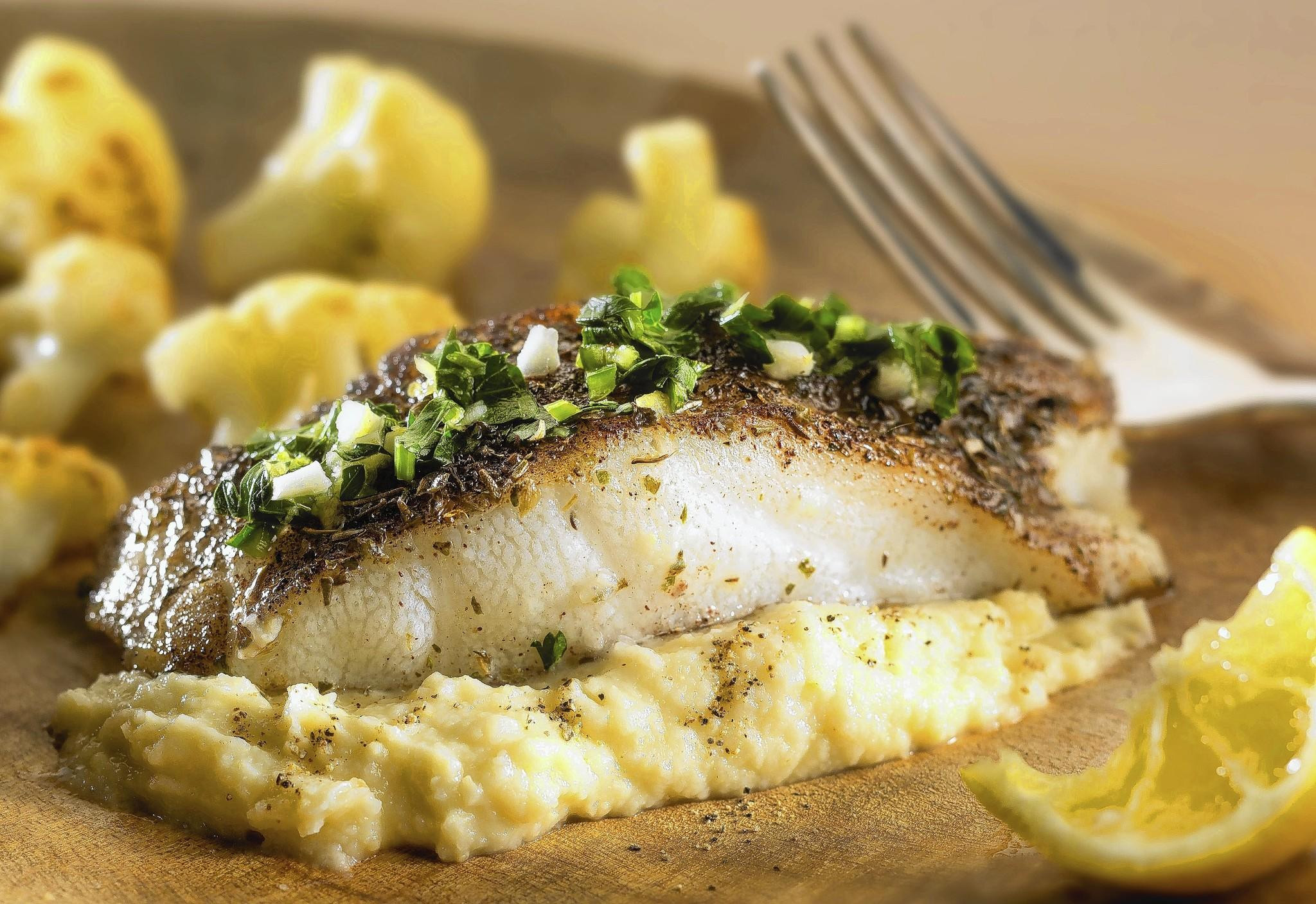 Swordfish Side Dishes
 Swordfish with cauliflower puree re creates restaurant