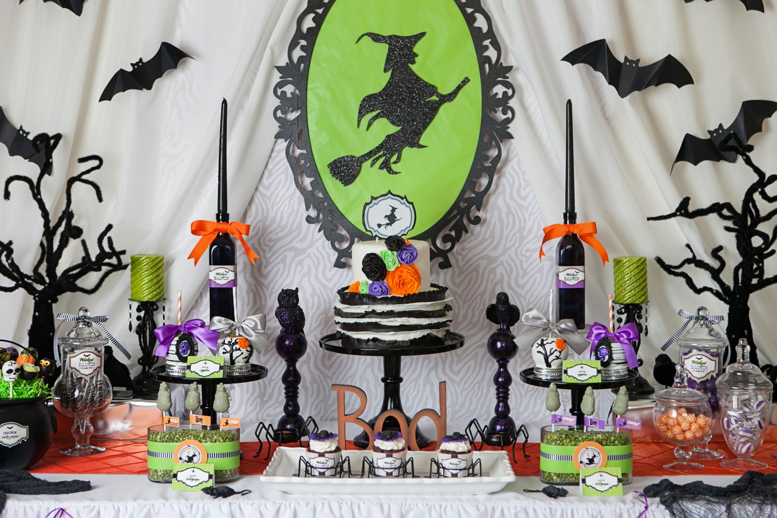 Table Decorating Ideas For Halloween Party
 A Wickedly Sweet Witch Inspired Halloween Party Anders