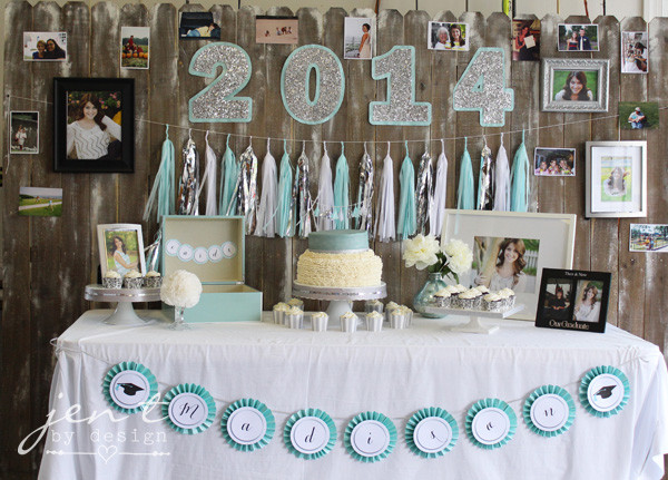 Table Decoration Ideas For Graduation Party
 Stylish Ideas for a Graduation Party — Jen T by Design