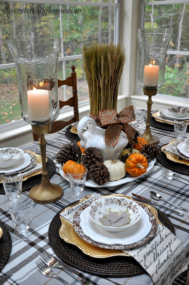 Table Decorations For Thanksgiving
 55 Beautiful Thanksgiving Table Decor Ideas DigsDigs