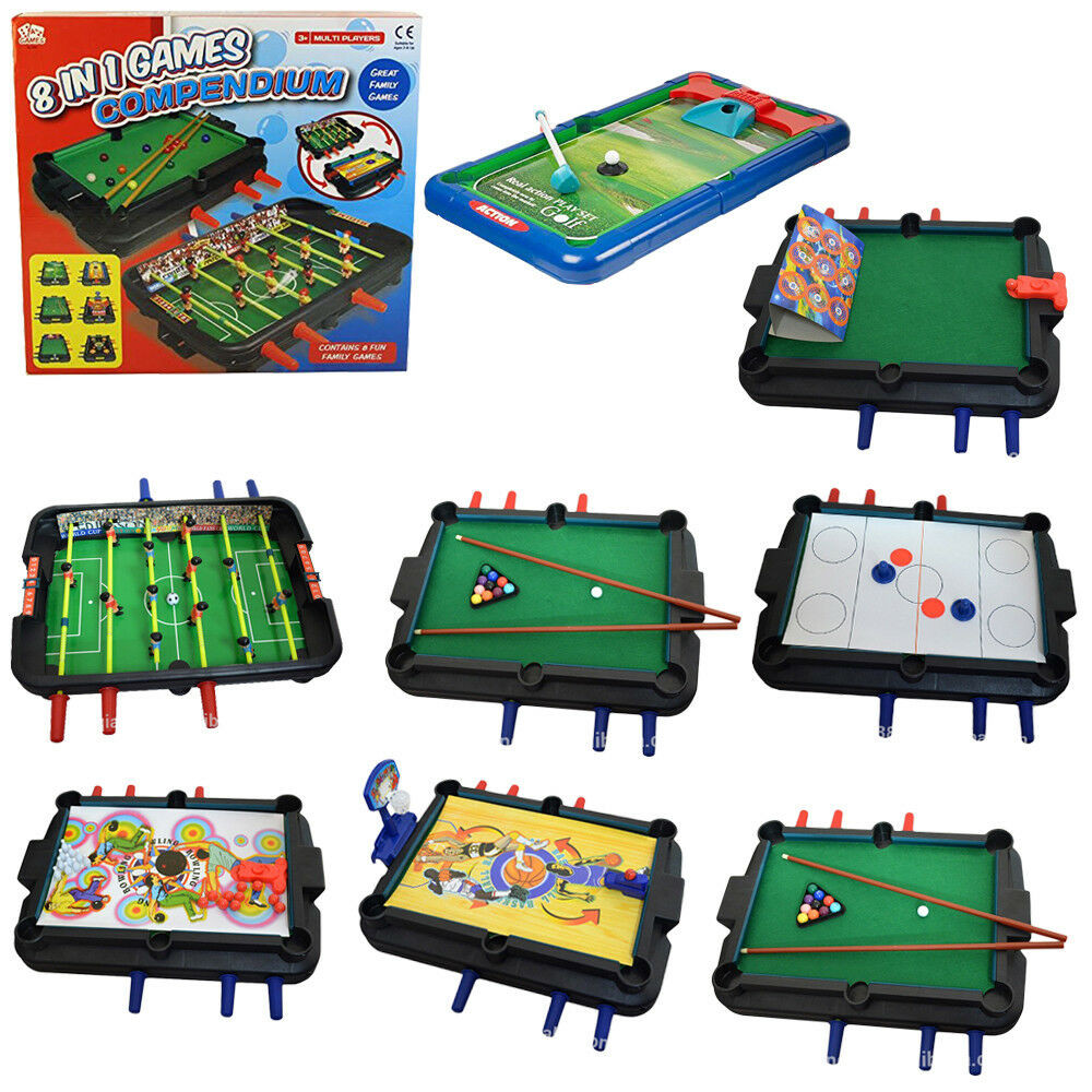 Table Games For Kids
 KIDS 8 IN 1 MULTI GAMES TABLE POOL HOCKEY CHILDREN FAMILY