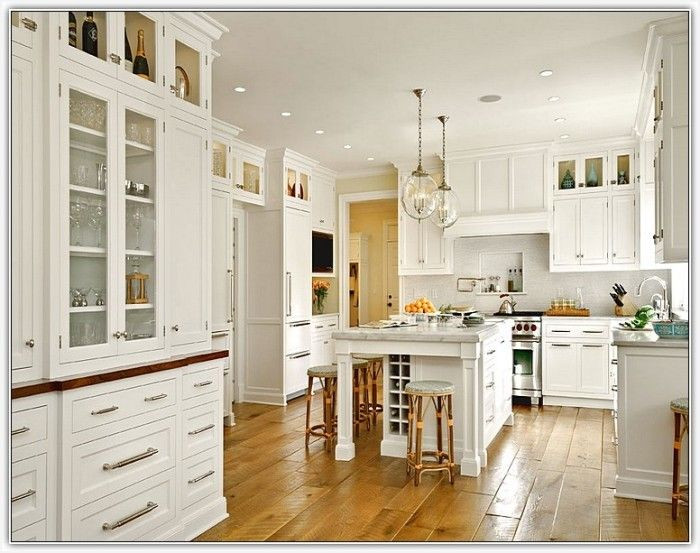 Tall White Kitchen Cabinet
 Tall White Kitchen Cabinet Modern Looks Extra Tall Upper
