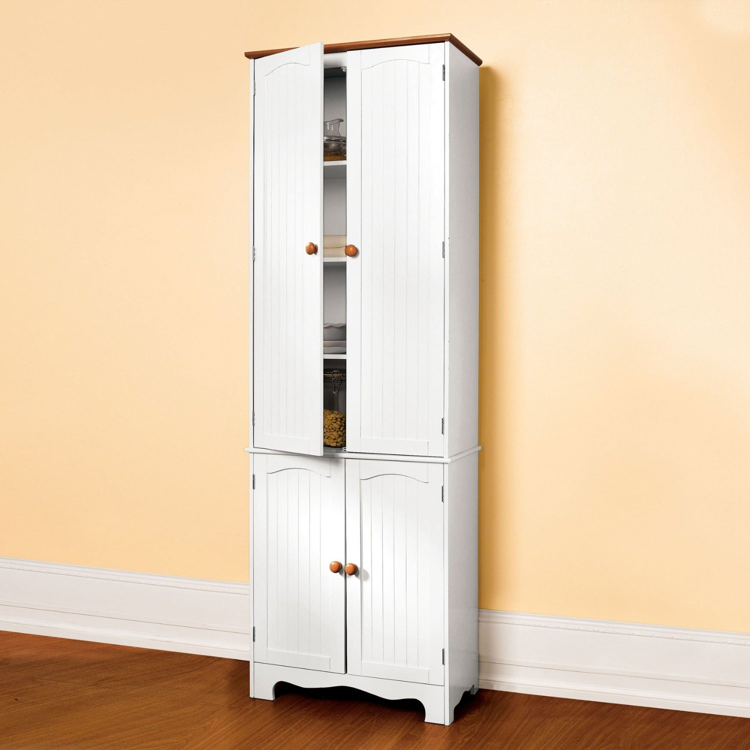 Tall White Kitchen Cabinet
 Essential Tall Kitchen Storage Cabinet Improving Maximum