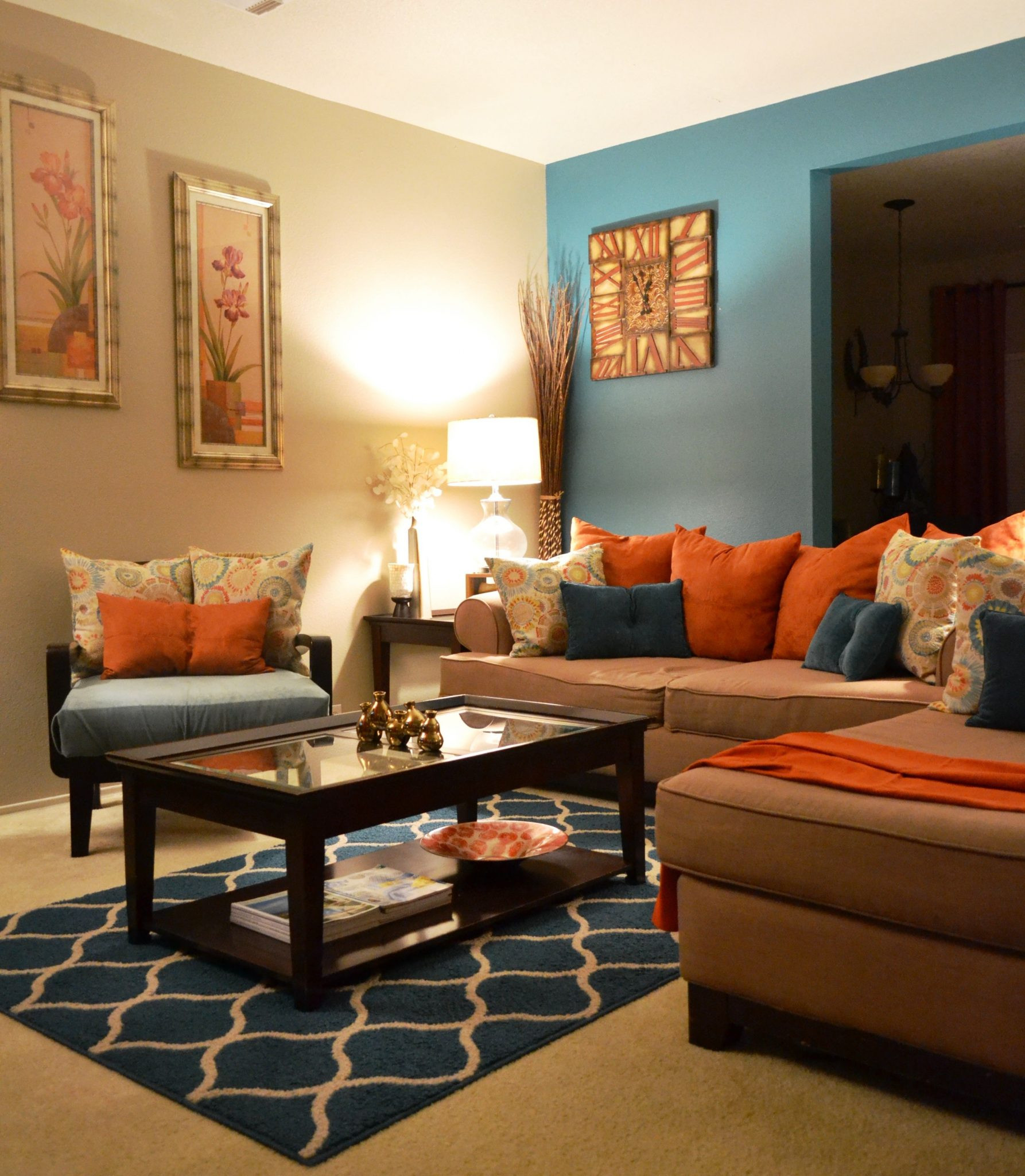 Tan Living Room Ideas
 10 Teal and Brown Living Room Ideas 2019 The Riveting Pair