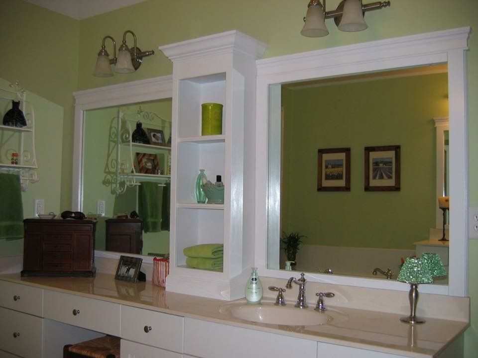 Target Bathroom Mirrors
 Love the shelf from tar in middle and frame out the