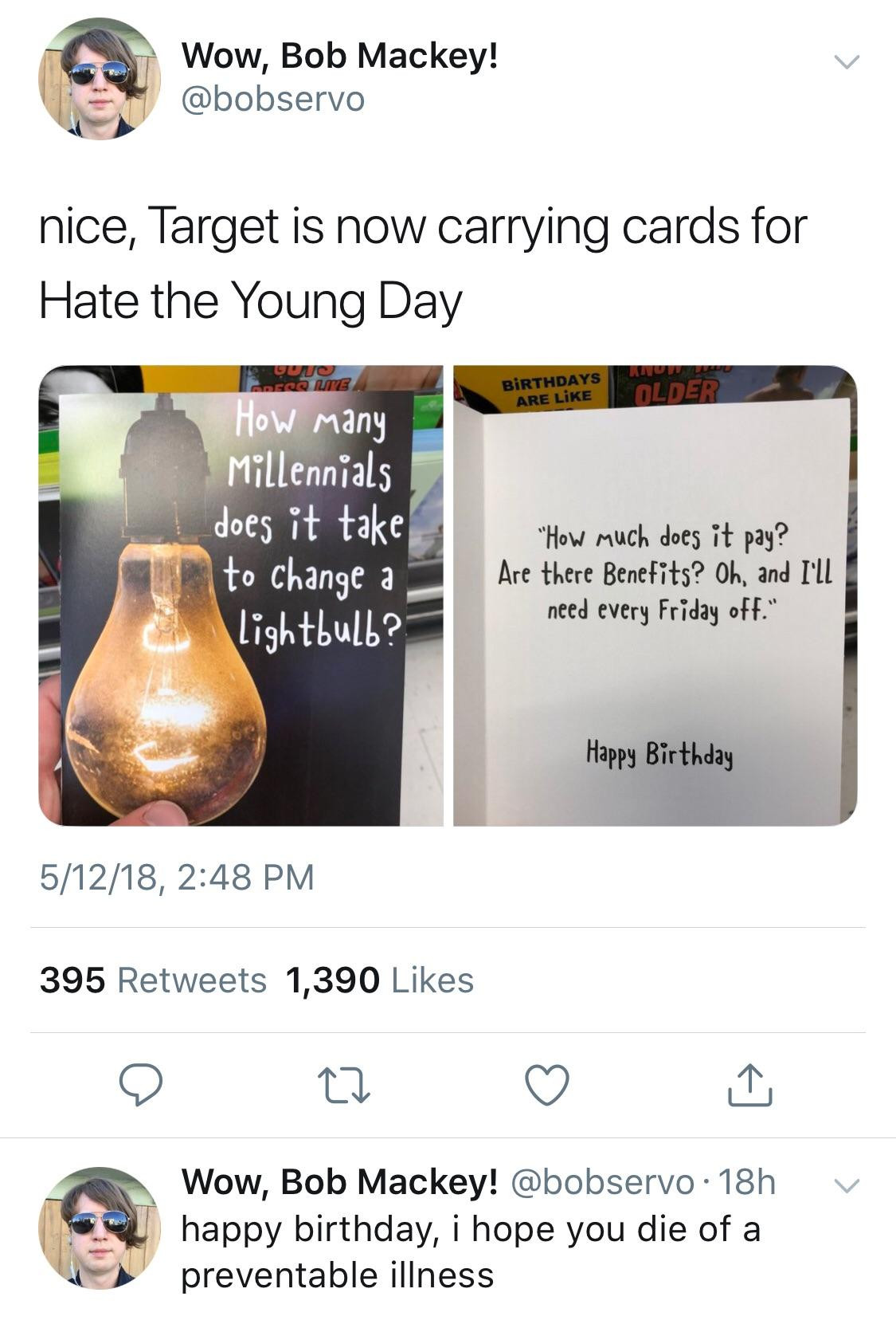 Target Birthday Cards
 Millennials ruin Tar Birthday Cards and jobs all at