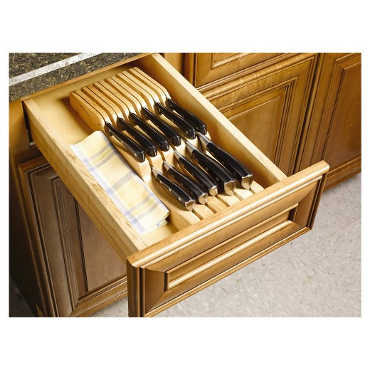 Target Kitchen Drawer Organizer
 Farberware In Drawer Knife Organizer Wood Tar