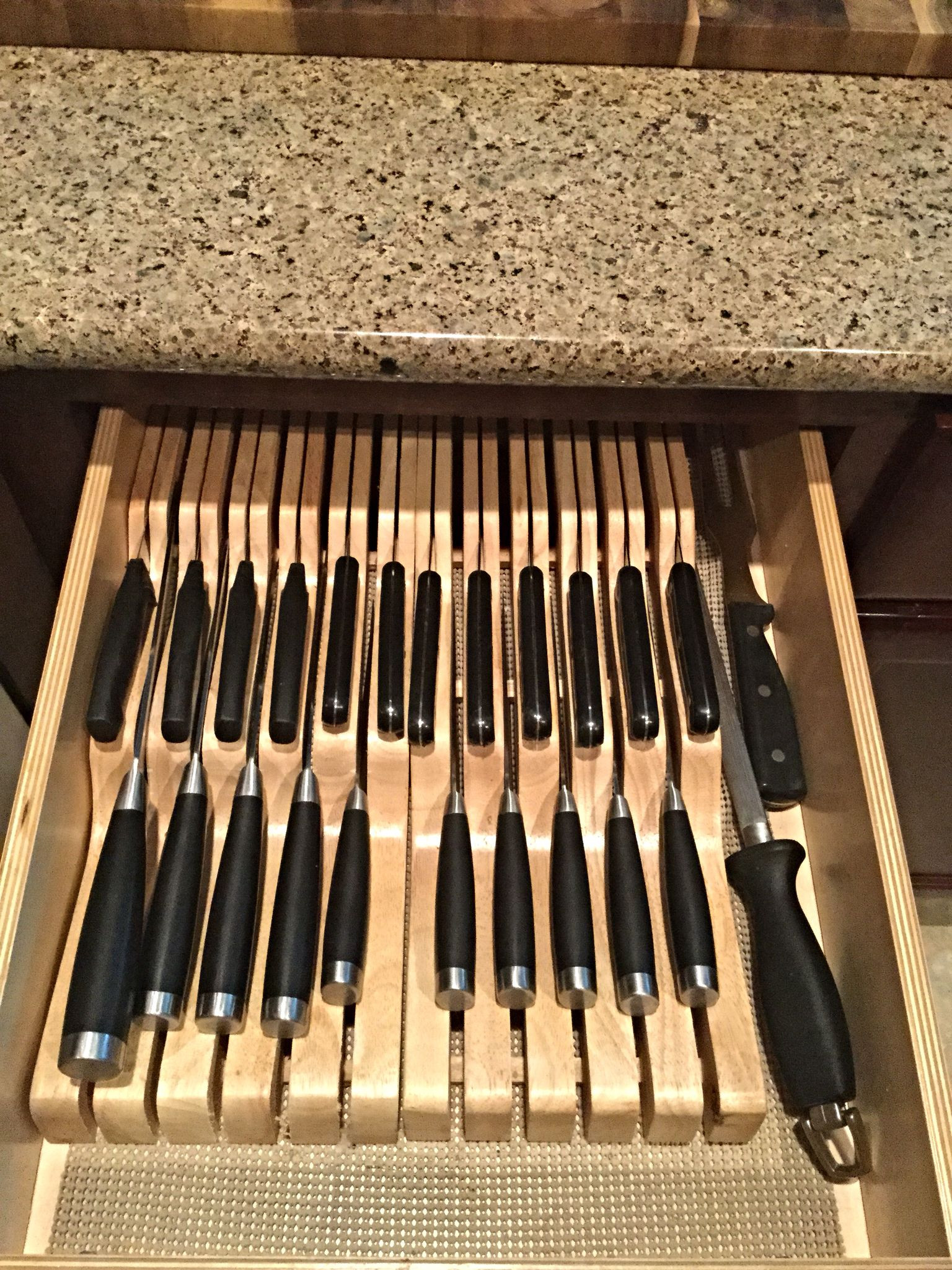 Target Kitchen Drawer Organizer
 These two knives organizers from Tar fit perfectly in a