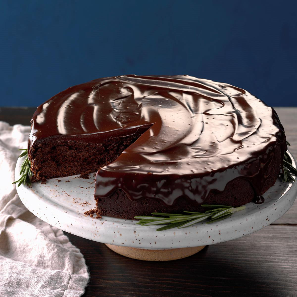 Taste Of Home Chocolate Cake
 Flourless Chocolate Cake with Rosemary Ganache Recipe