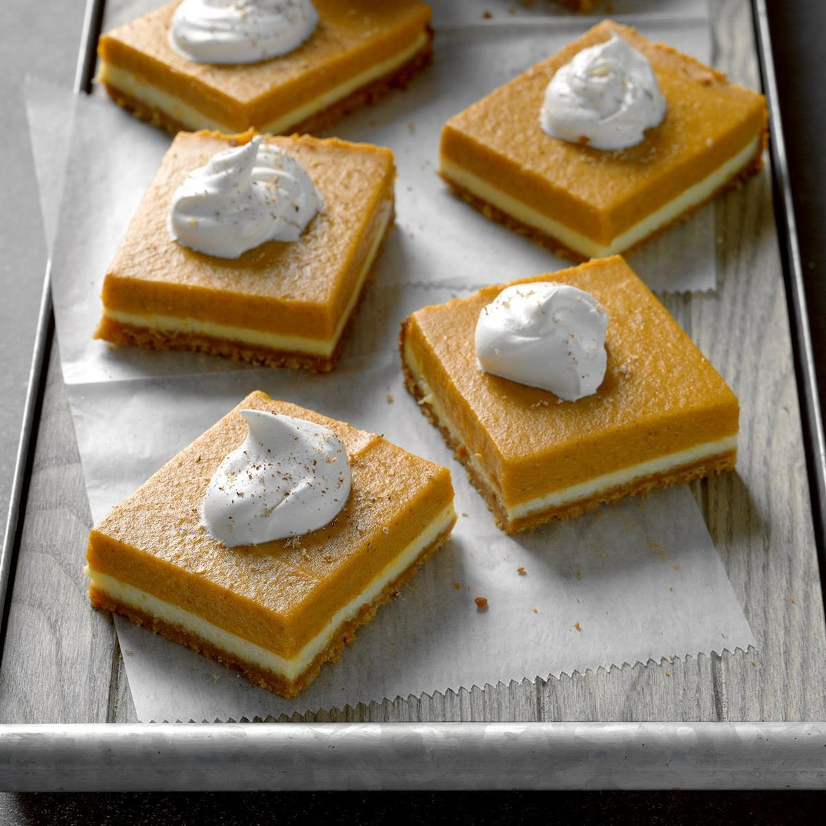 Taste Of Home Recipes Desserts
 Pumpkin Dessert Bars Recipe
