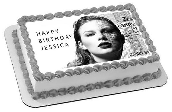 Taylor Swift Birthday Cake
 Taylor Swift 2 Edible Cake Topper & Cupcake Toppers