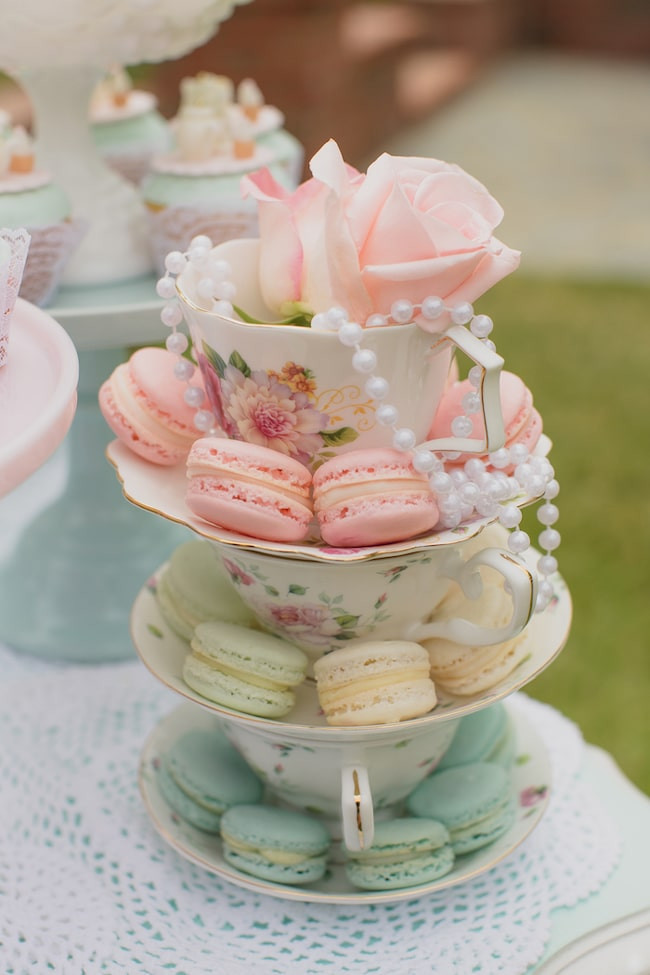 Tea Party Birthday Theme Ideas
 Mint and Pink Vintage Tea Party Pretty My Party Party