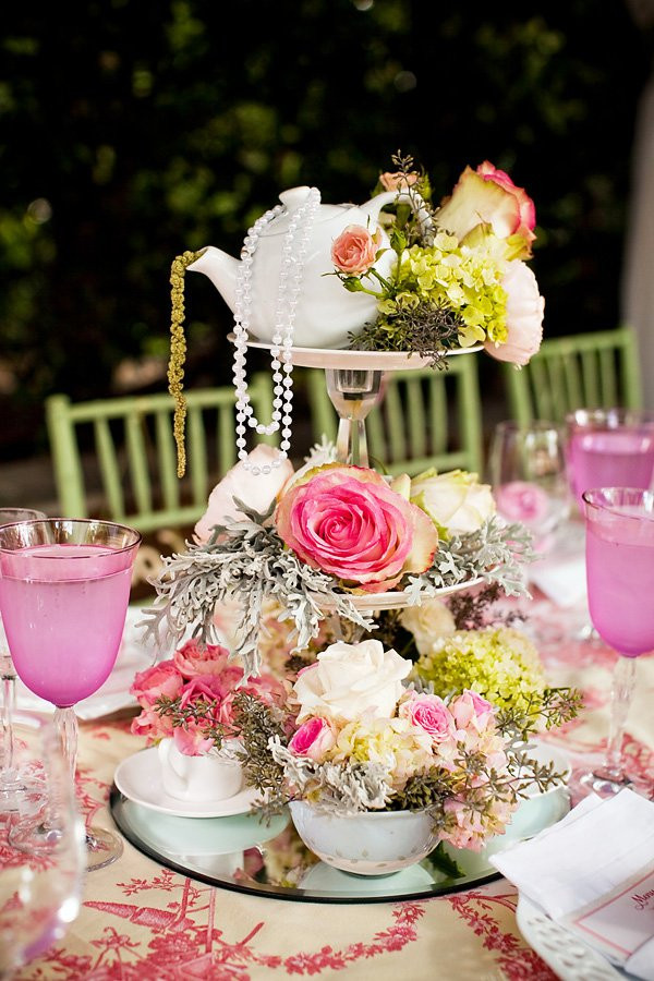 Tea Party Decorations Ideas
 Outdoor Vintage Lace Tea Party Bridal Shower Bridal