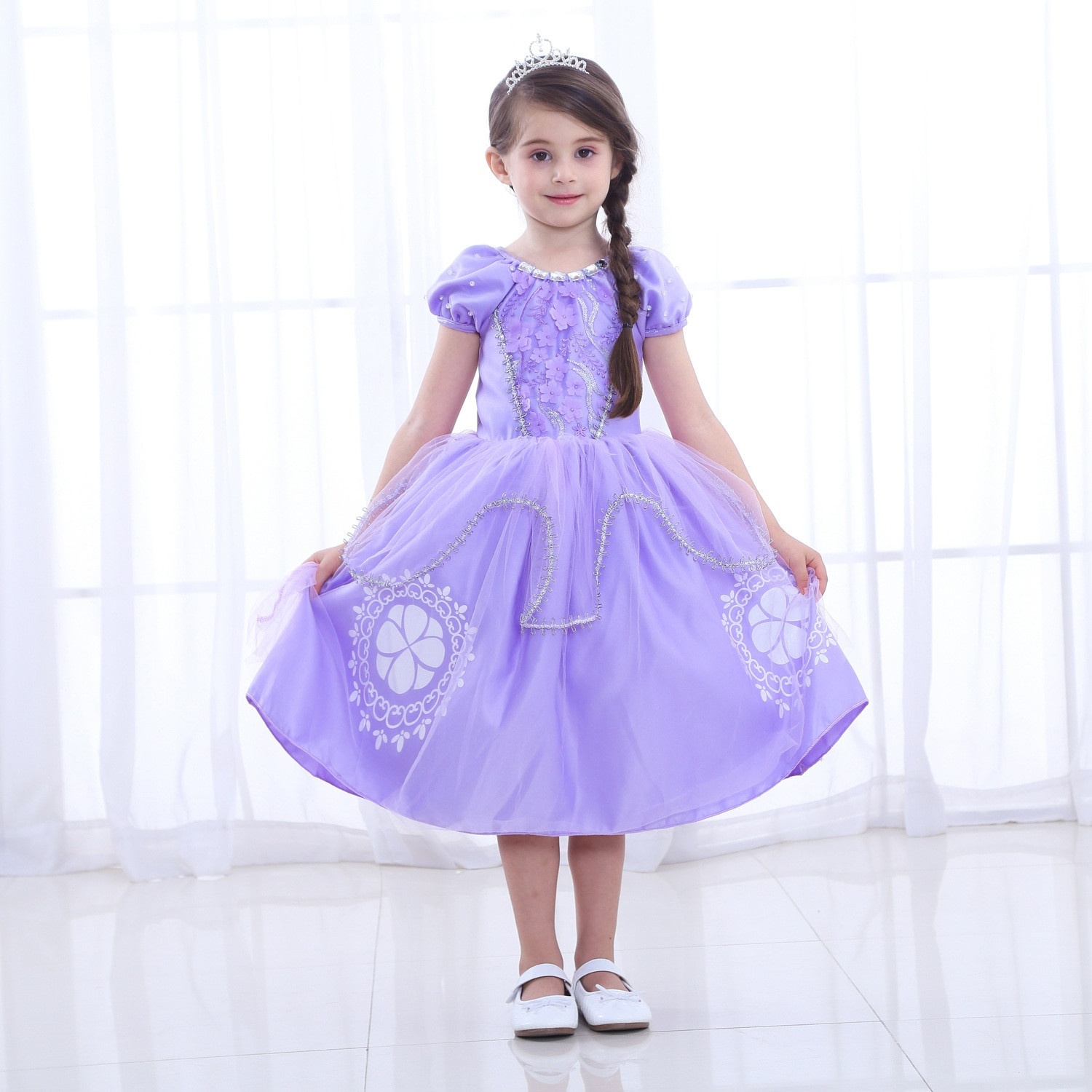 Tea Party Dresses For Kids
 Children Clothing Princess Girls Princess Sofia Ball Gown