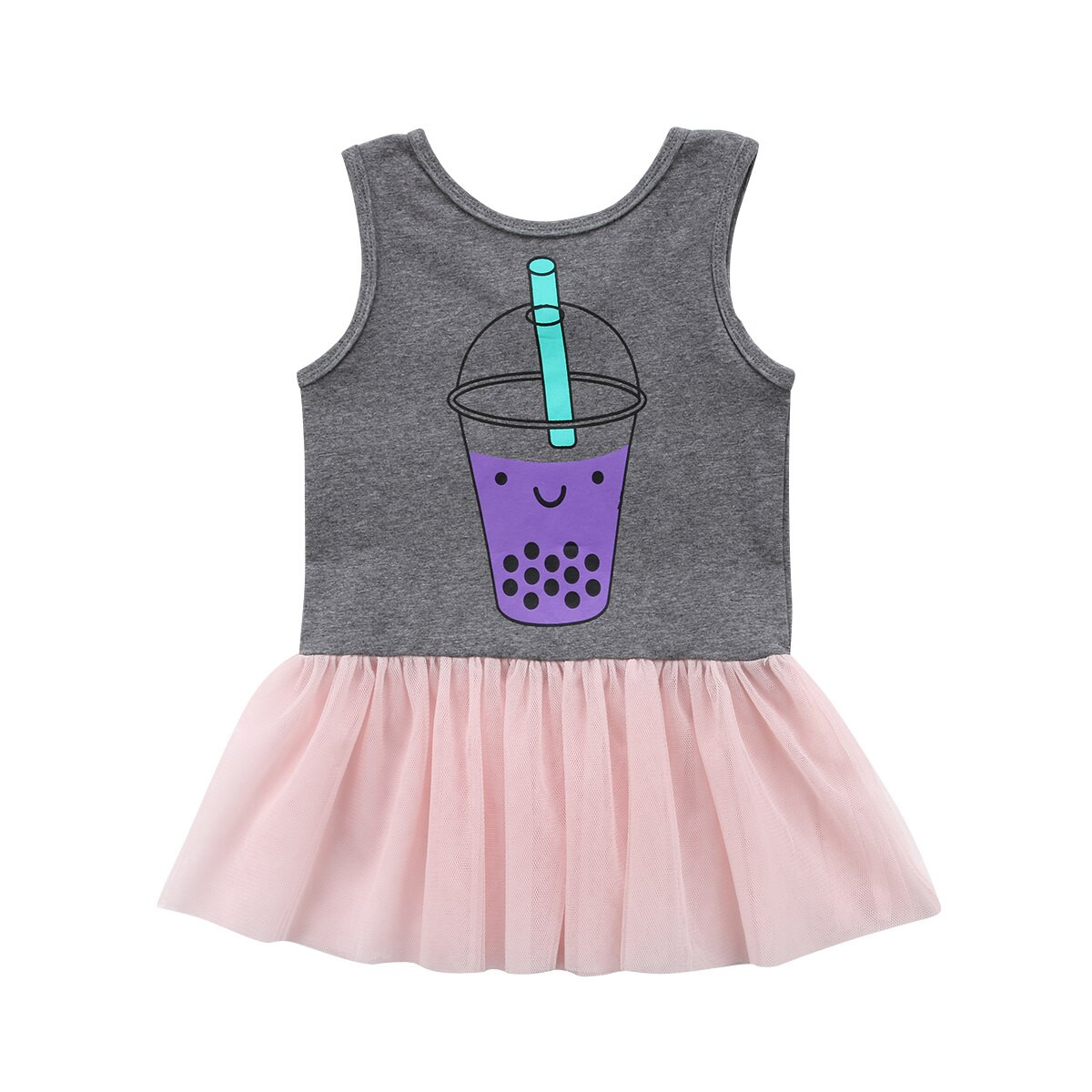 Tea Party Dresses For Kids
 Kids Baby Girls Princess Dress Sleeveless Milk Tea Party