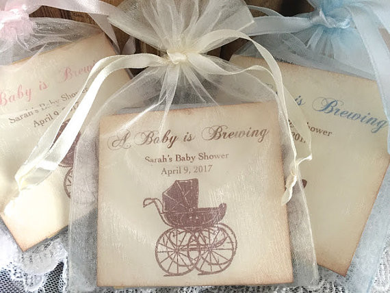 Tea Party Favors Baby Shower
 Baby Shower Favors Tea Bag Favors Baby Shower Favor Carriage