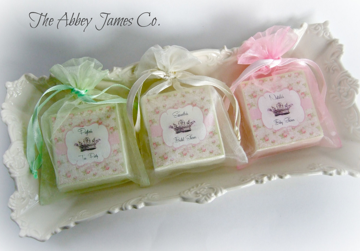 Tea Party Favors Baby Shower
 Shabby Chic Shower Favors Tea Party Favors Baby by AbbeyJames